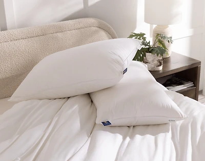 Opula White Down Pillow, Crafted