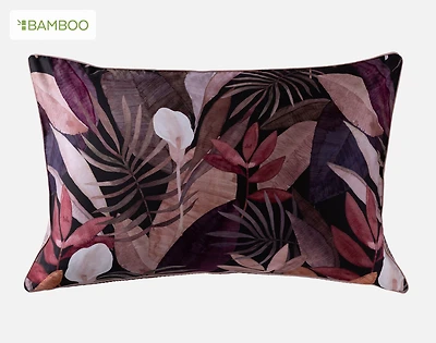 Anguilla Tropical Pillow Sham, Botanical, Purple,