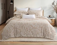Dorado Duvet Cover, Cotton, Botanical, Beige,