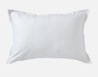Corvo Pillow Sham, Geometric, White, King