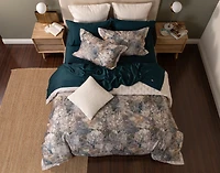 Captiva Duvet Cover, TENCEL Lyocell, Botanical, Brown,