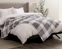 Plaid Cashmere Touch Fleece Blanket