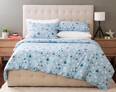 Holiday Cotton Percale Duvet Cover