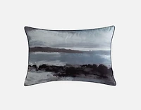 Stormy Pillow Sham, Scenic, Blue,