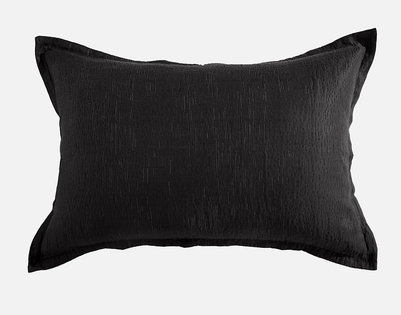 Raven Pillow Sham, Black,