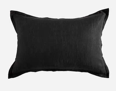 Raven Pillow Sham, Black, Queen