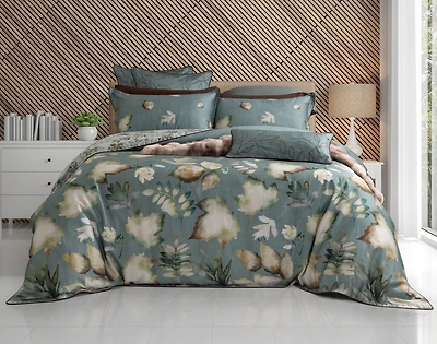Appalachia Duvet Cover, TENCEL Lyocell, Botanical, Green,
