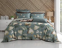 Appalachia Duvet Cover, TENCEL Lyocell, Botanical, Green,