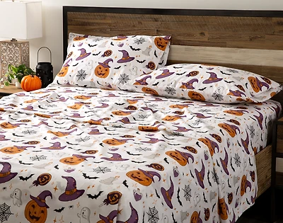 Halloween Cotton Percale Sheet Set