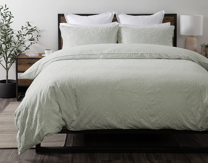 Cortado Cotton Matelassé Duvet Cover