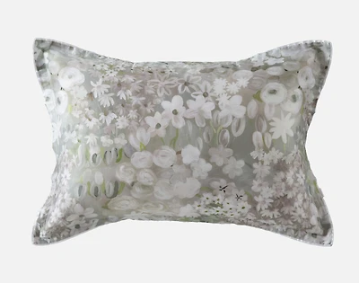 Elora Pillow Sham, Floral, Green,