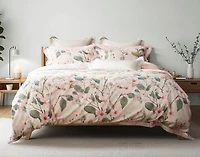 Enamour Duvet Cover, TENCEL Lyocell, Floral, Pink,