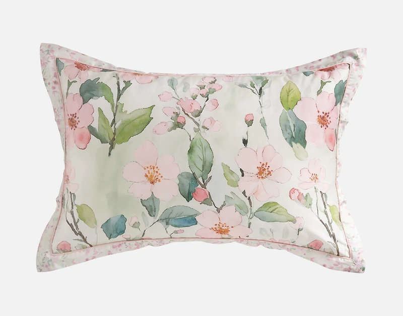 Enamour Pillow Sham, Floral, Pink,