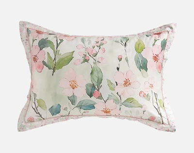 Enamour Pillow Sham, Floral, Pink, Queen