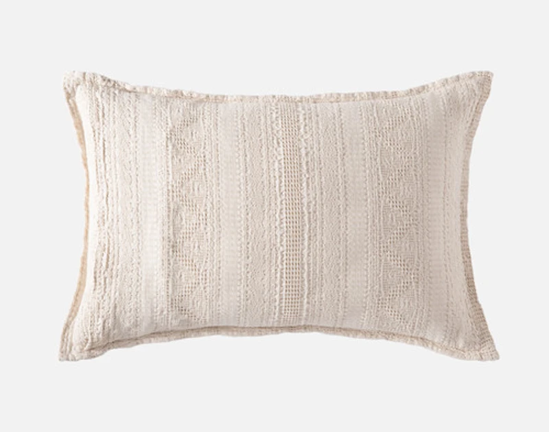 Rustico Pillow Sham, Textured, Beige,
