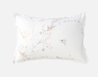 Elysium Pillow Sham, Floral, White,