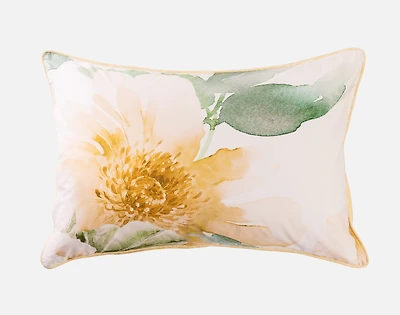 Oriana Pillow Sham, Floral, Yellow, Queen