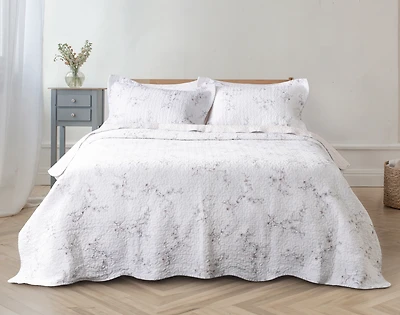 Blossom Cotton Quilt Set, Floral, Pink,