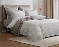 Renley Duvet Cover, TENCEL Lyocell, Geometric, Grey,