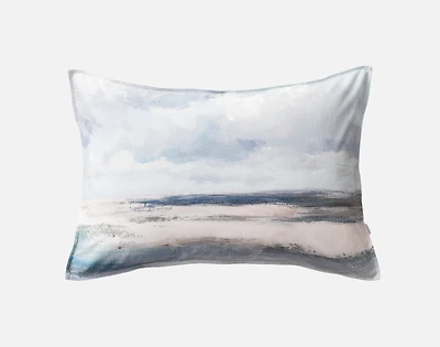 Windswept Pillow Sham, Scenic, Blue, Queen