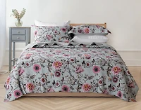 Eloise Cotton Quilt Set, Floral, Pink,