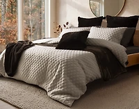 Cavendish Duvet Cover, TENCEL Lyocell Set, Geometric, Beige,