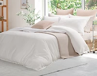 Nuala Duvet Cover, TENCEL Lyocell, Geometric, White,