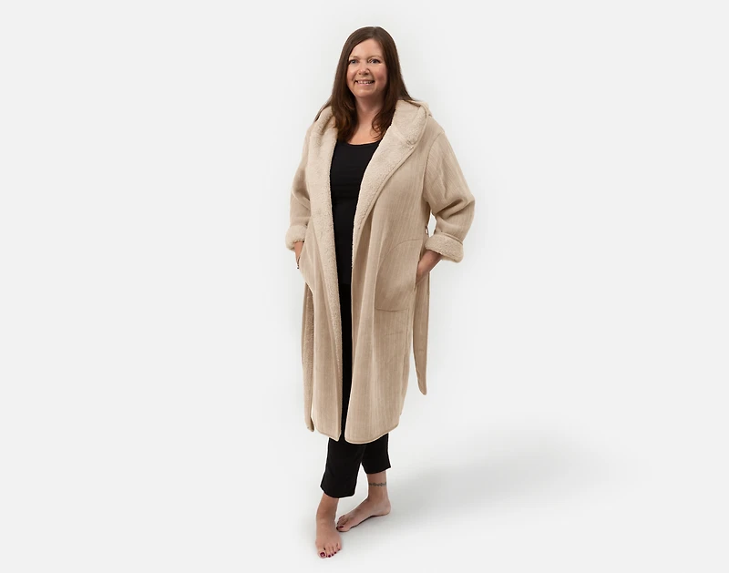 Chenille Sherpa Bathrobe