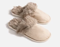 Faux Fur Plush Slippers