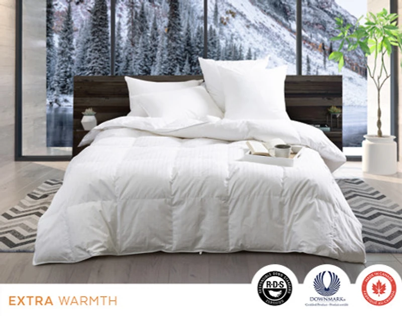 Legacy Canadian Hutterite White Goose Down Duvet, Made