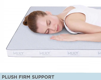 2" Gel Memory Foam Topper, White,