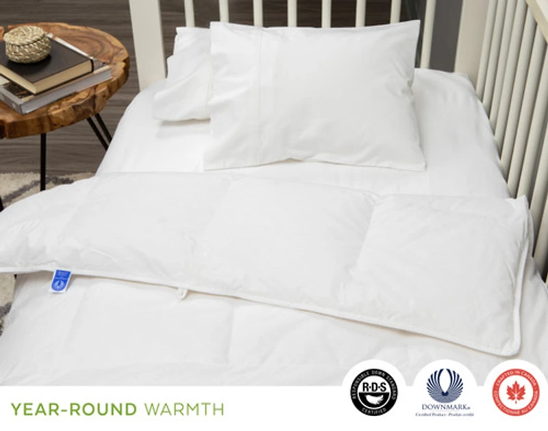 Petite White Goose Down Duvet, Crafted