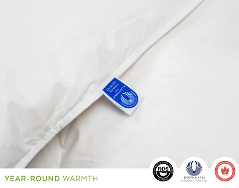 Petite White Goose Down Duvet, Crafted