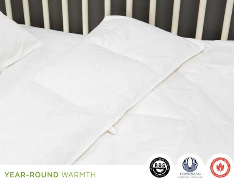Petite White Goose Down Duvet, Crafted