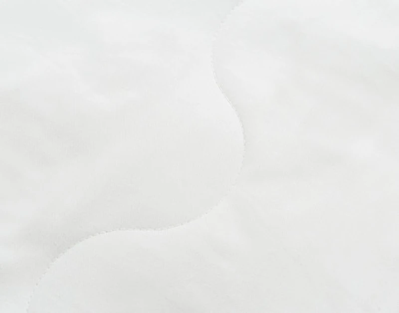 Silk Filled Mattress Protector, White,