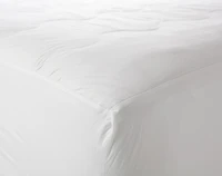 Silk Filled Mattress Protector, White,