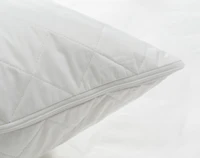 Silk Filled Pillow Protector, White,