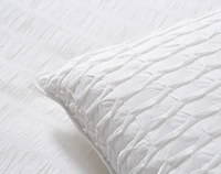 Kailua Square Cushion Cover, White, 18" x 18"