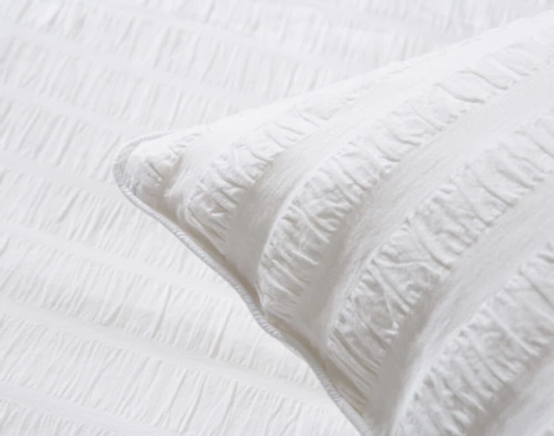 Kailua Euro Sham, White, 26" x 26"