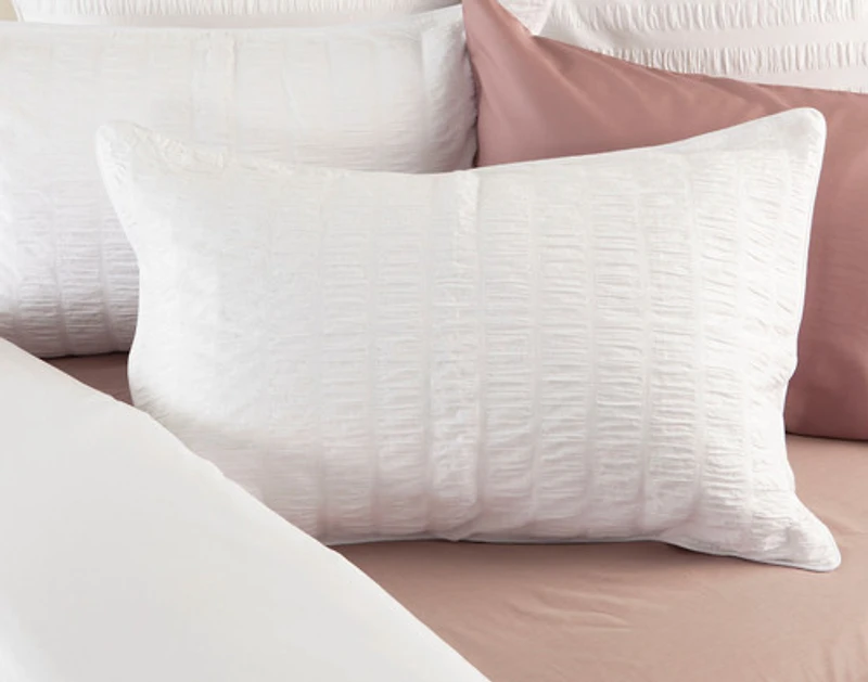 Kailua Pillow Sham, White,