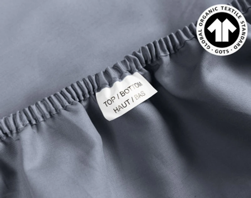 300TC Organic Cotton Fitted Sheet