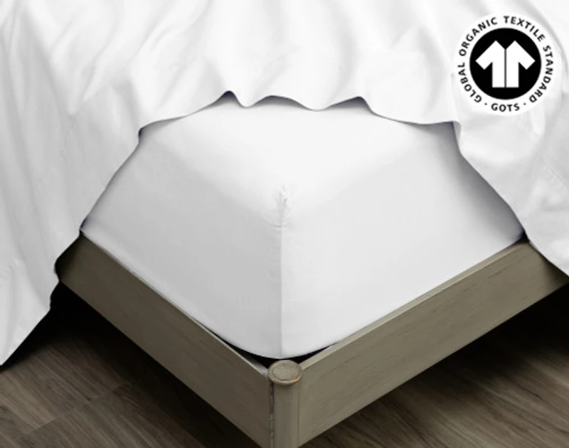 300TC Organic Cotton Fitted Sheet