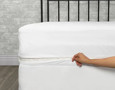 Sleep Shield Anti Bed Bug Mattress Encasement, White,