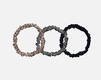 100% Mulberry Silk Skinny Scrunchies