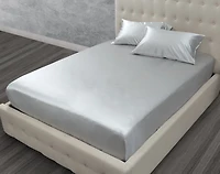 Armoire Silk Blend Duvet Cover Set, Grey, King
