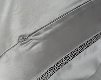 Armoire Silk Blend Duvet Cover Set, Grey, King