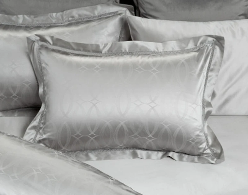 Armoire Silk Blend Duvet Cover Set, Grey, King