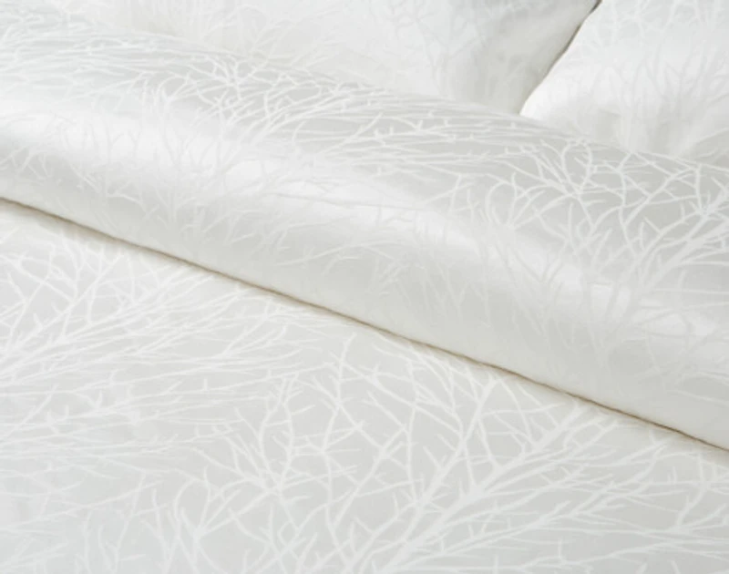 Blanchard Duvet Cover, Cotton, Scenic, White,