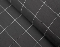 Alastair Flannel Duvet Cover, Cotton Set, Geometric, Black, Queen