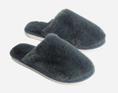 Faux Rabbit Plush Slippers